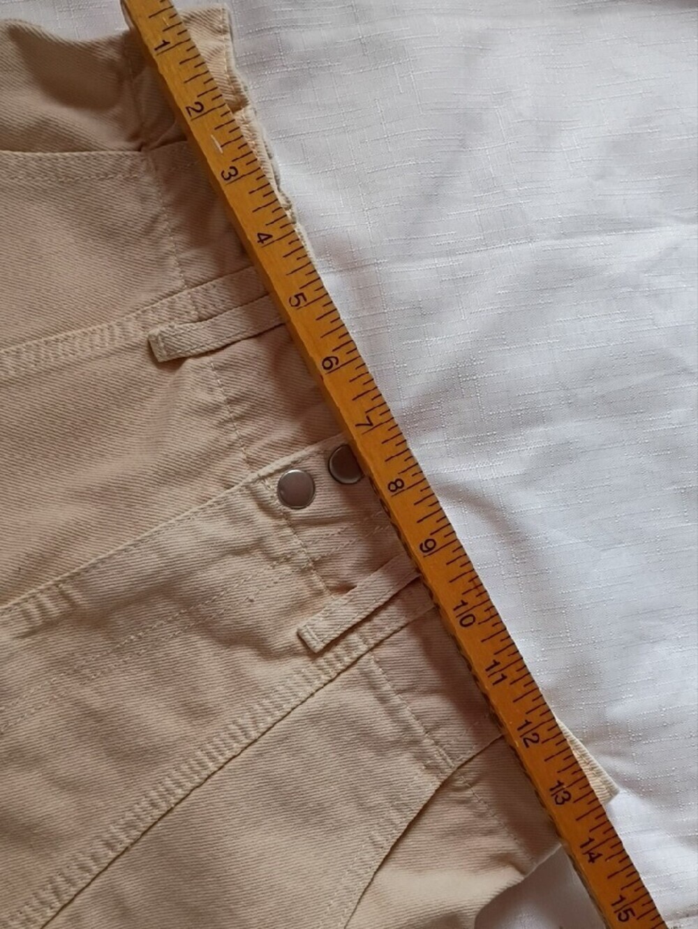 BDG  Women's Cream Urban Outfitters Y2k Cargo Pants Unisex Size 27 - Picture 6 of 13